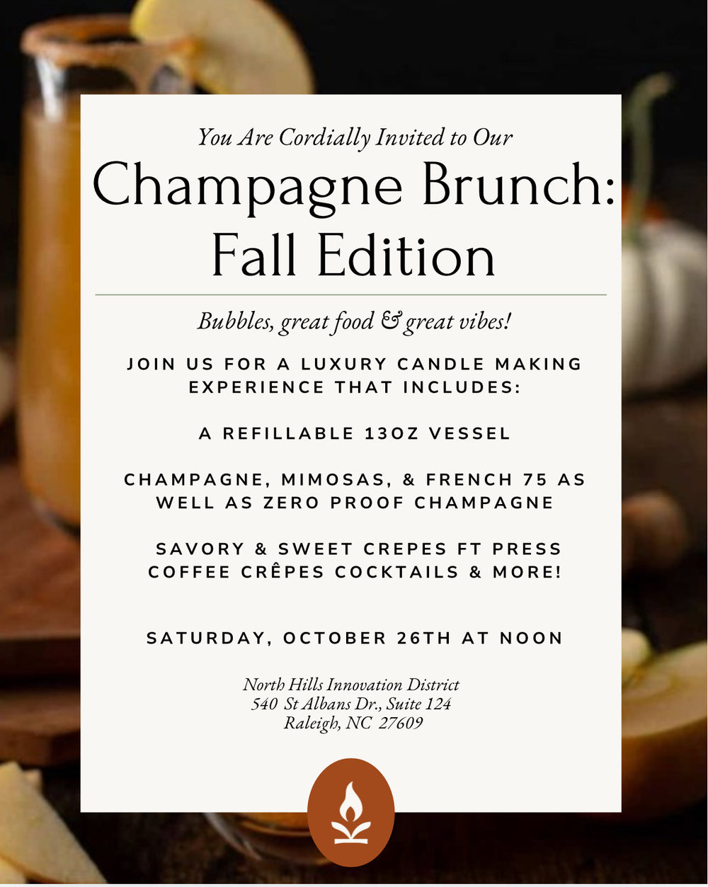 10.26 Champagne Brunch: Fall Edition